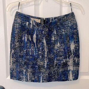 Stella McCartney Blue Jacquard Becca Mini Skirt